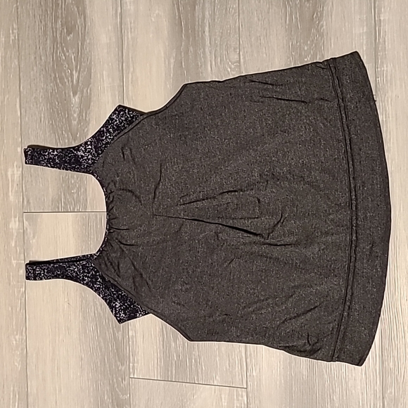 ⬇️🩷Lululemon Run Times Tank in Heathered Black/Rocky Road Sand Dune Ground - Picture 8 of 11